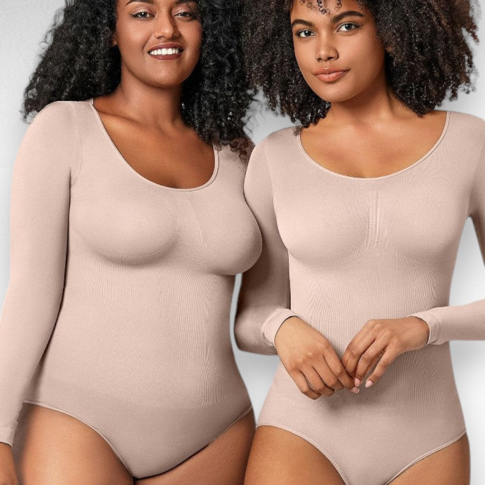 Sculpting Shapewear Long Sleeve Bodysuit