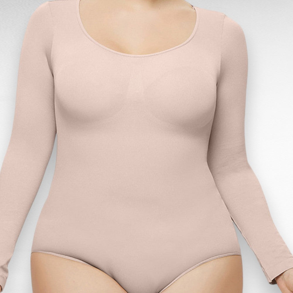 Sculpting Shapewear Long Sleeve Bodysuit