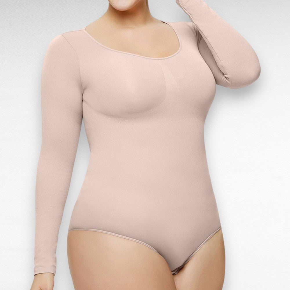 Sculpting Shapewear Long Sleeve Bodysuit