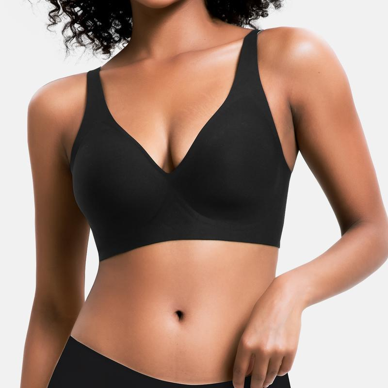VRCÔMFY LiftEase™ V-Neck Wireless Bra - Comfort & Lift for Women