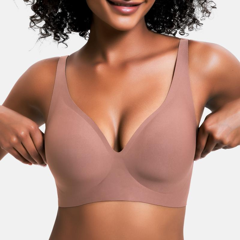VRCÔMFY LiftEase™ V-Neck Wireless Bra - Comfort & Lift for Women