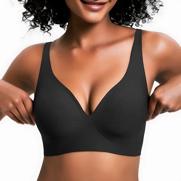VRCÔMFY LiftEase™ V-Neck Wireless Bra - Comfort & Lift for Women