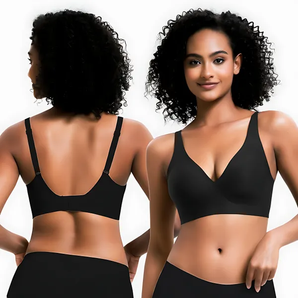 VRCÔMFY LiftEase™ V-Neck Wireless Bra - Comfort & Lift for Women