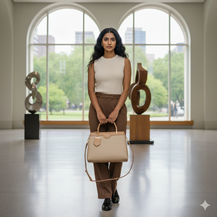 Outfit styled with GIRLYWEAR handbag