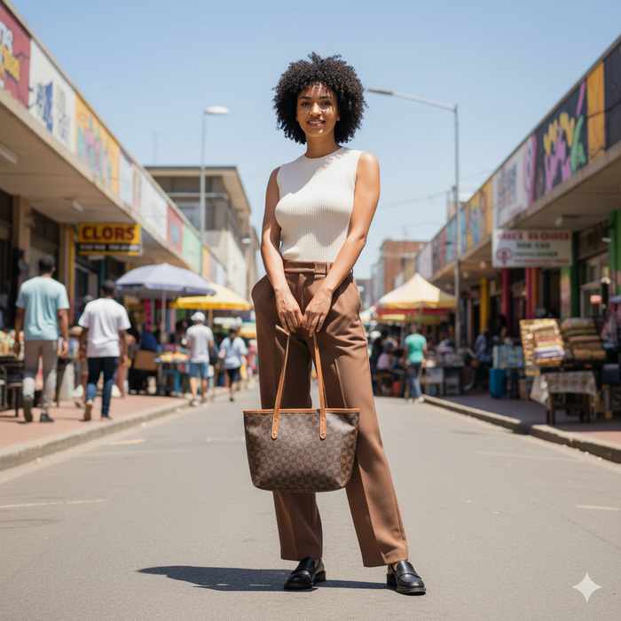 Outfit styled with GIRLYWEAR handbag