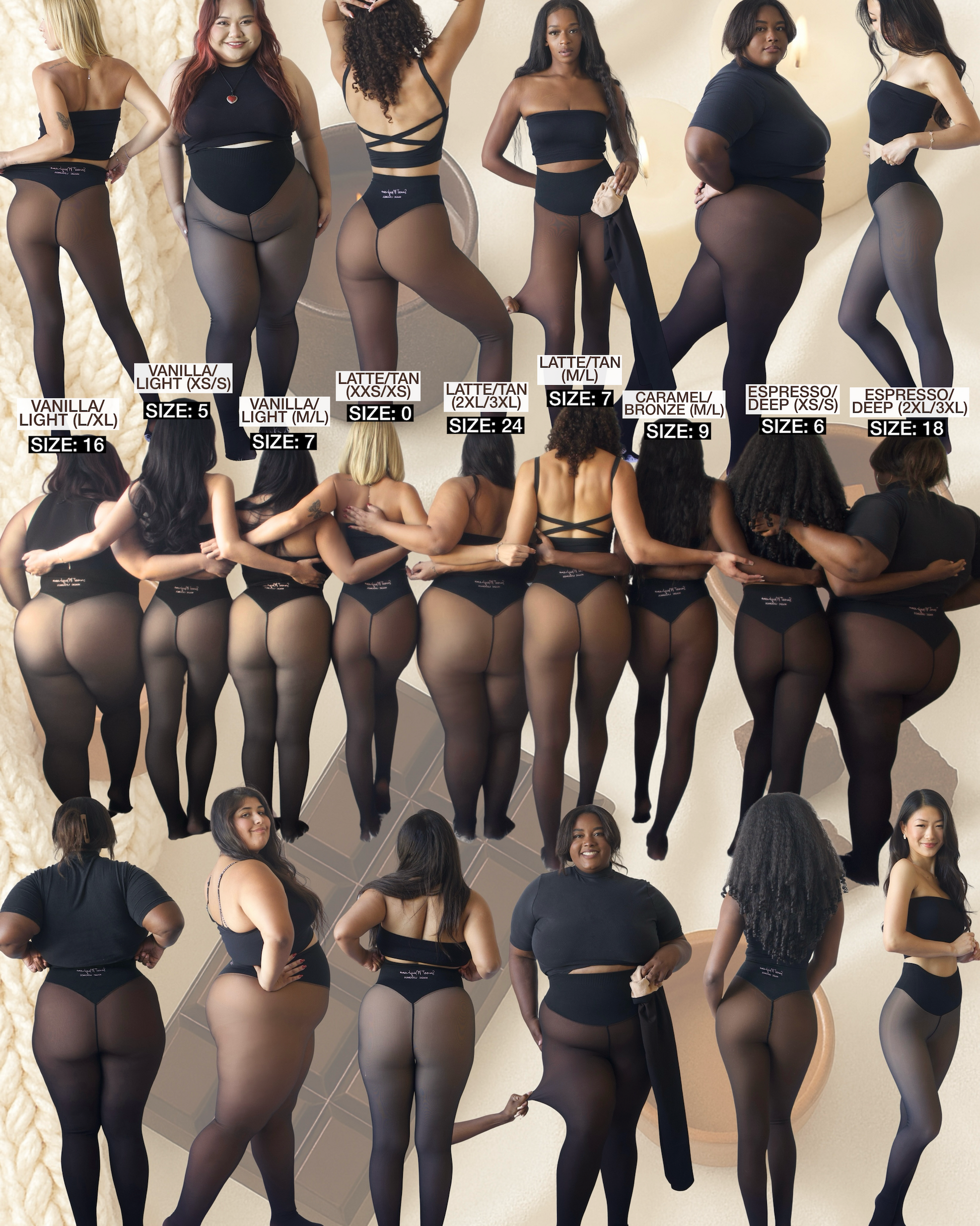 THE GLOW UP | TIK TOK VIRAL MAGIC LEGGINGS WITH COMPRESSION BAND & ONE SEAM