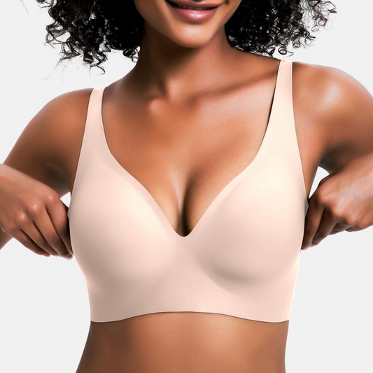 VRCÔMFY LiftEase™ V-Neck Wireless Bra - Comfort & Lift for Women